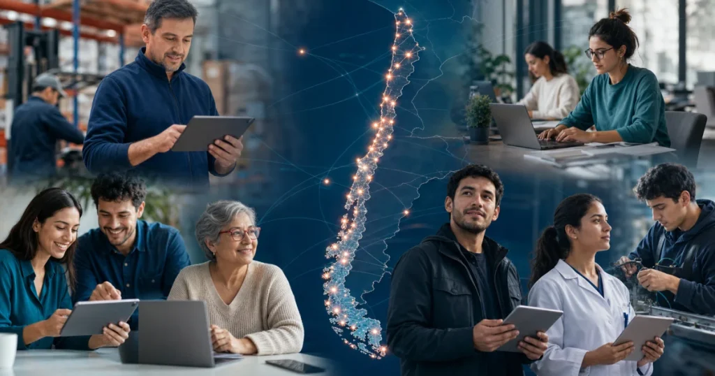 Profesionales buscando ofertas de trabajo en Chile en distintas áreas y regiones