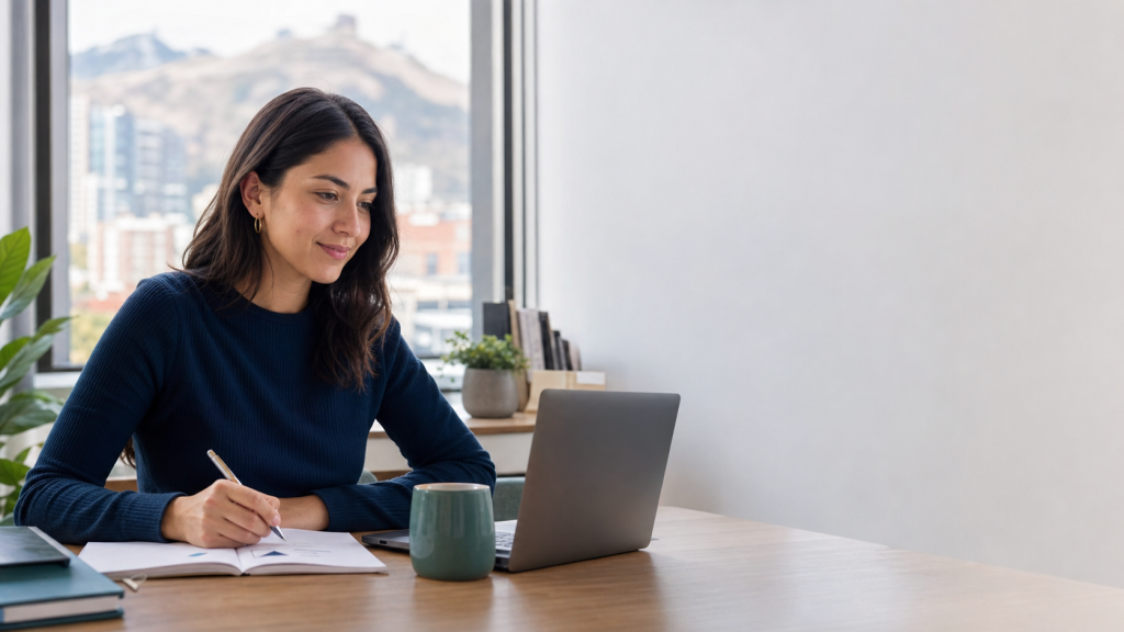 Profesional preparando su perfil laboral y postulaciones en Chile